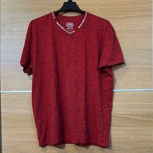 Ecko Unltd Men Sz 3XL V-Neck dark Red Tee